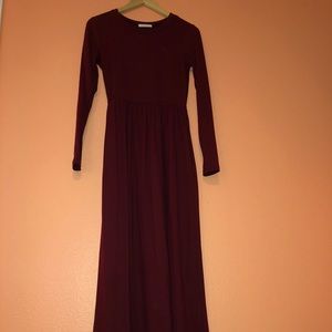 Burgundy Dress